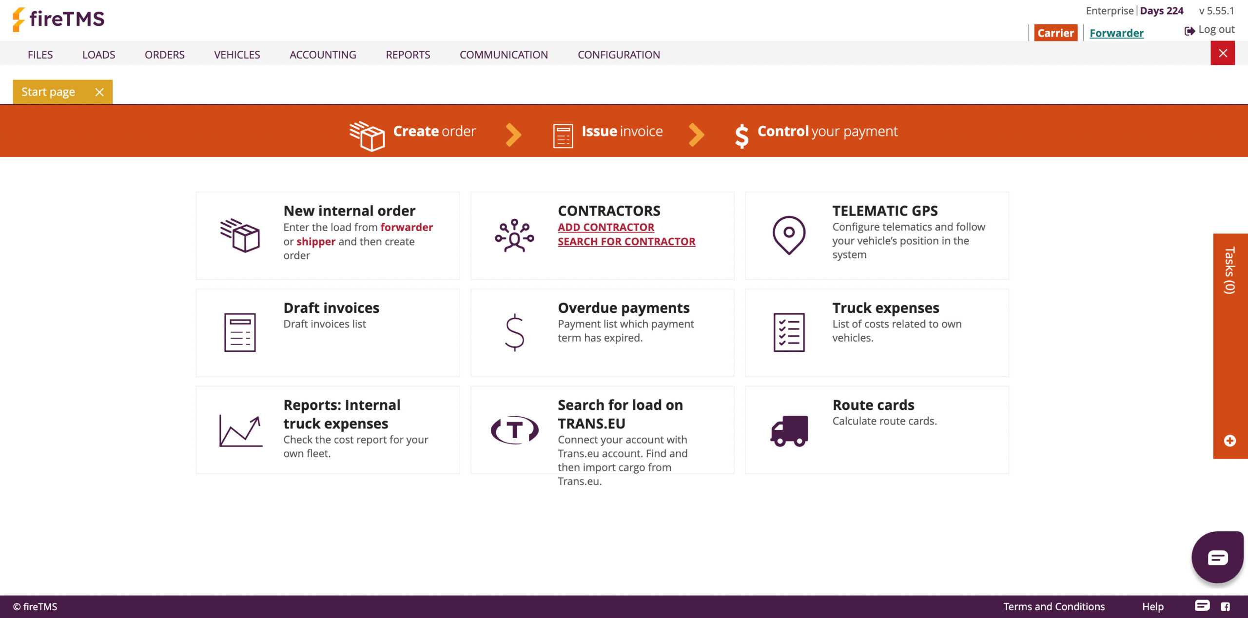 Transport Management System - fireTMS